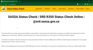 SRD R350 Status Check 2026 — It's the Same as R370, Here's How to Check 1 SRD R350 Status Check Online
