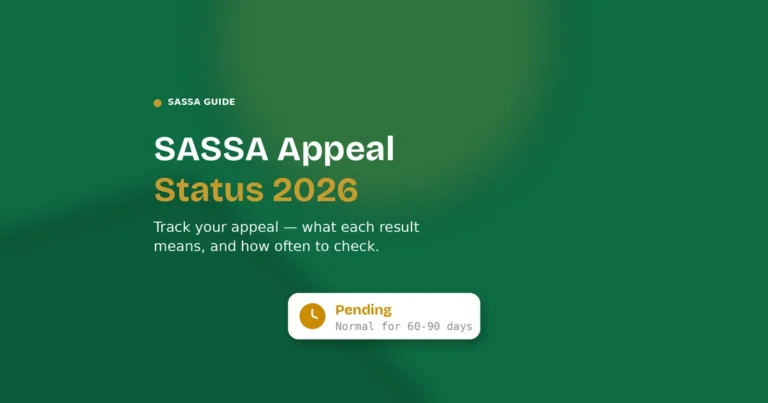 Sassa Appeal Status check