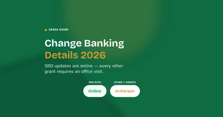 sassa change banking details