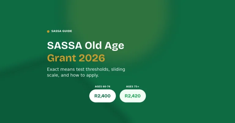 sassa old age grant