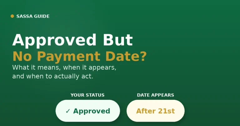 sassa approved but no payment date
